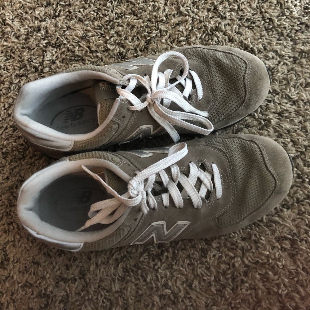 Gray New Balance shoes